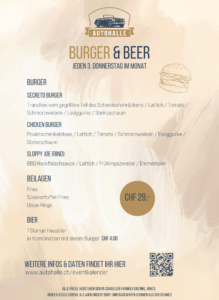 Burger Beer Karte 1