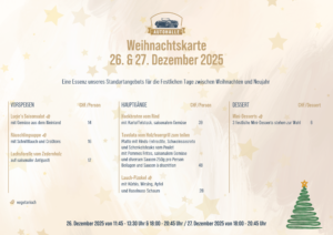 Öffnungszeiten 26. & 27.Dezember 2025 2 Dein Abschnittstext 6